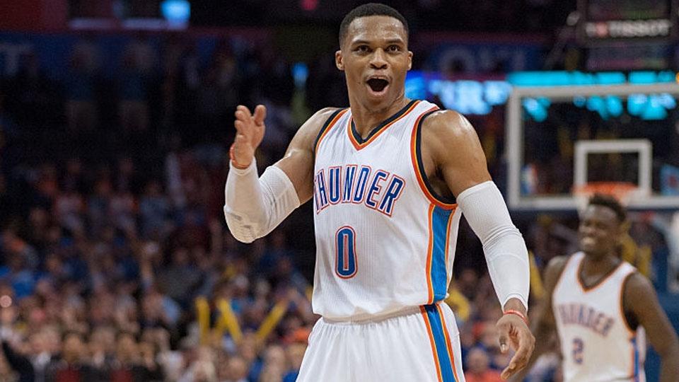 Russell Westbrook dalam pertandingan antara Oklahoma City Thunder dan Washington Wizards (01/12/16). - INDOSPORT